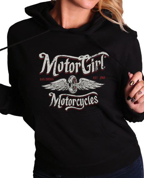 BORN FREE - PULLOVER HOODIE - MOTORGIRL - MotorCult