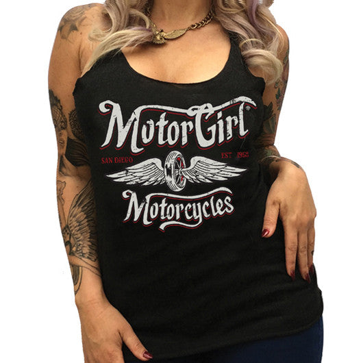 BORN FREE - RACERBACK TANKTOP - MOTORGIRL - MotorCult