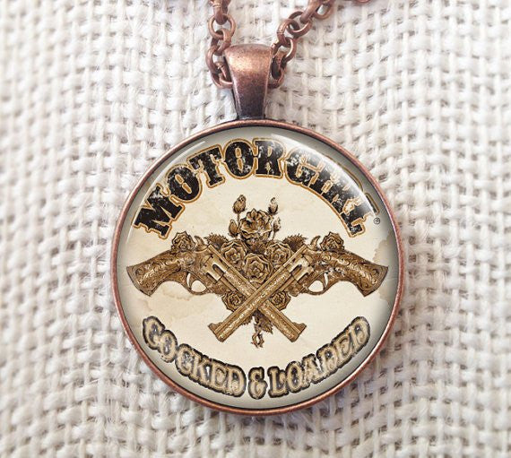 COCKED & LOADED - PENDANT NECKLACE - MOTORGIRL - MotorCult
