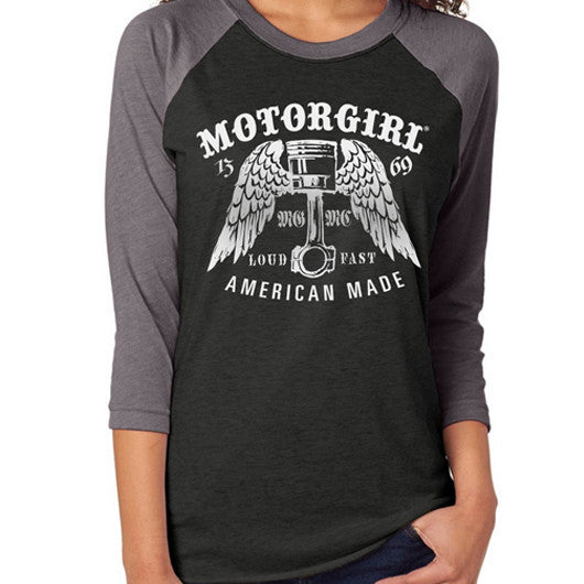 LOUD & FAST - RAGLAN 3/4 SLEEVE - MOTORCULT - MotorCult