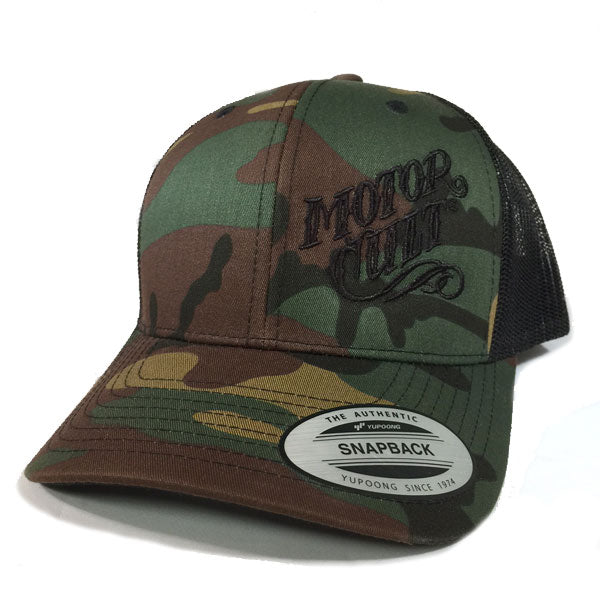 HIGH VOLTAGE - SNAPBACK TRUCKER HAT CAMO - MOTORCULT - MotorCult