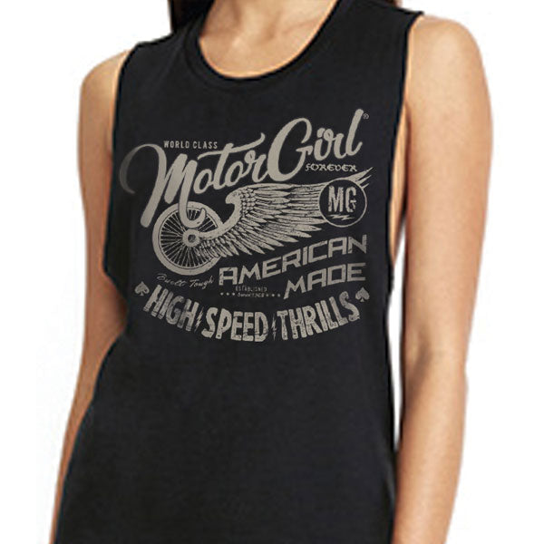 WORLD CLASS - MUSCLE TANK TOP - MOTORGIRL - MotorCult