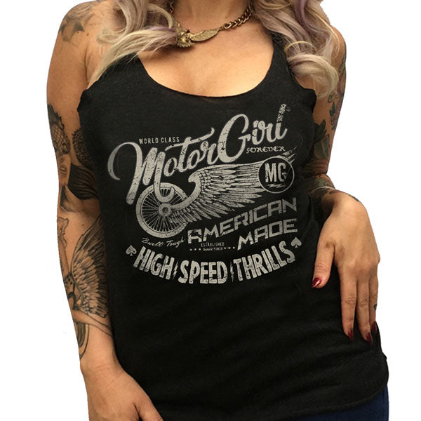 WORLD CLASS - RACERBACK TANKTOP - MOTORGIRL - MotorCult